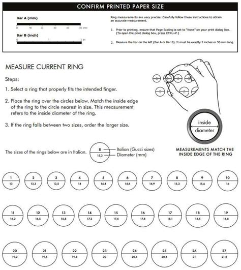 gucci ring sizing guide|Gucci ring size conversion.